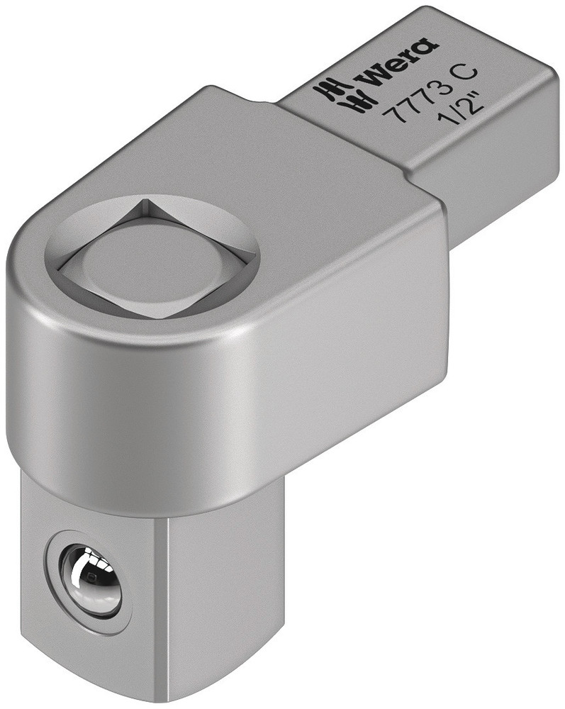 Wera 7773 Series Series Square Square drive insert, 1/2 in, 9 x 12mm Insert