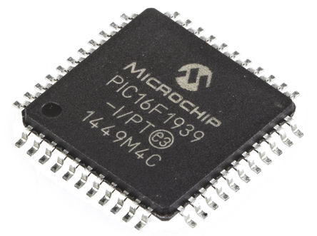 Microchip, 8 bit PIC, PIC16F1939 Microcontroller, 32 MHz, 28kB FLASH, 44-Pin TQFP