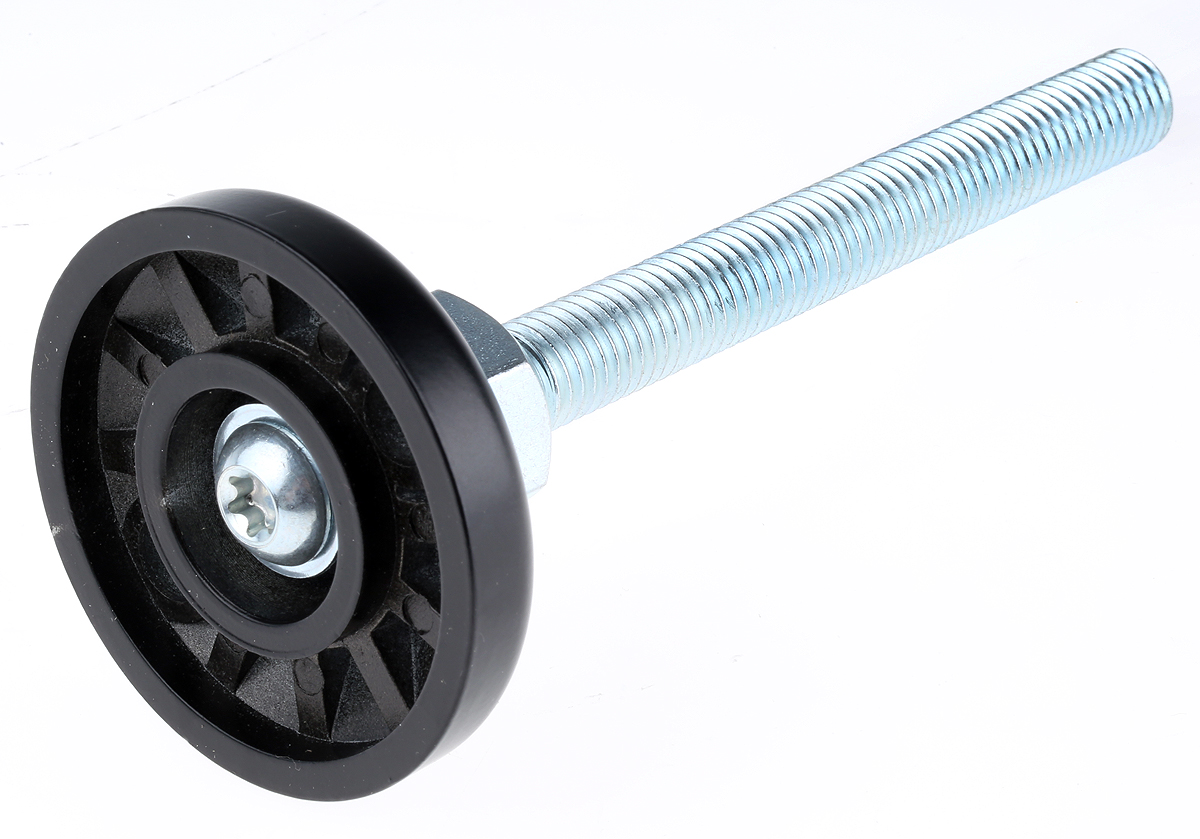 RS PRO M12 Thread Pivot Foot, 12mm 6mm Groove