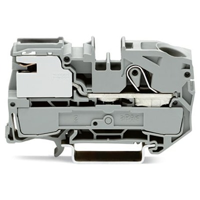 WAGO 2016-7111 TOPJOB S Series Grey, 16mm², 1-Level, Push In Termination