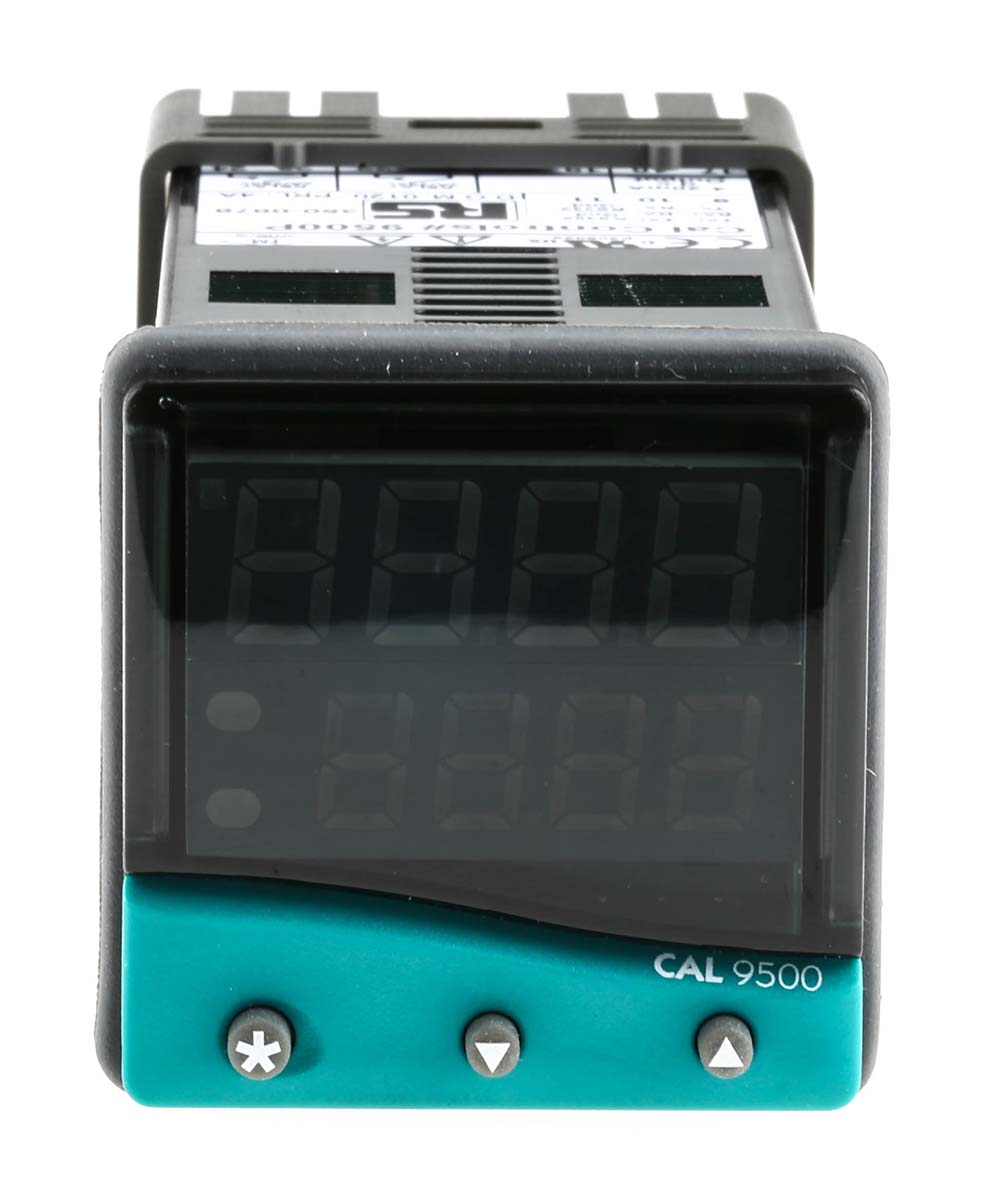CAL 9500 PID Temperature Controller, 48 x 48 (1/16 DIN)mm, 2 Output Linear, Relay, 100 V ac, 240 V ac Supply Voltage