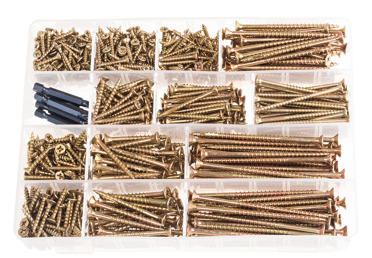 ULTI-MATE Steel 700 Piece Pozisquare Drive Screw/Bolt Kit