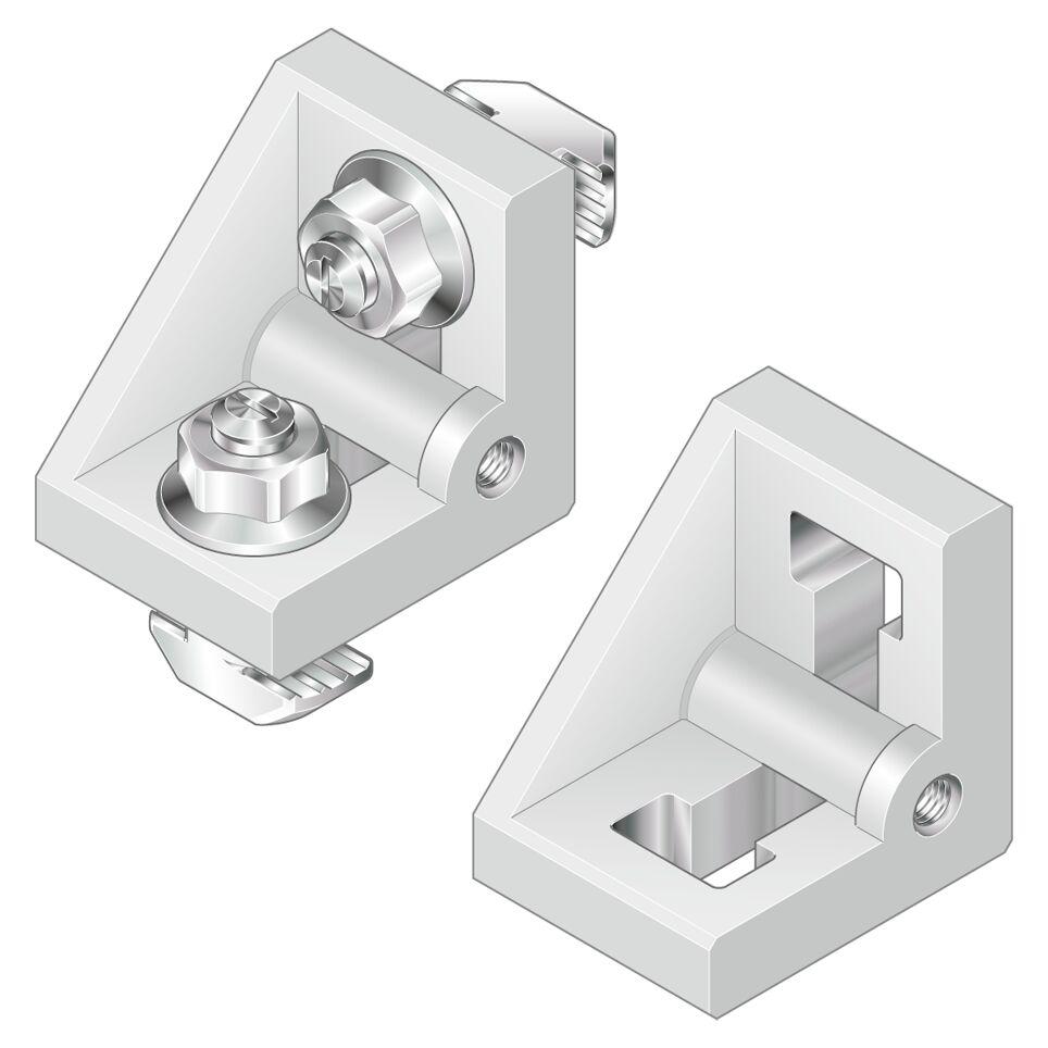 Bosch Rexroth M4 Angle Bracket, Connecting Component, Strut Profile 20 x 20, Groove Size 6mm