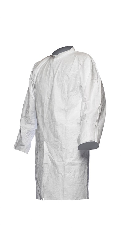 Tyvek White Men Reusable Lab Coat, M