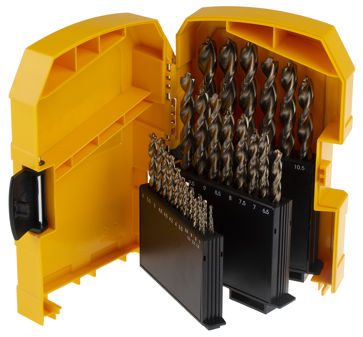 DeWALT 29-Piece Twist Drill Bit Set for Metal, 13mm Max, 1mm Min, HSS-Co Bits