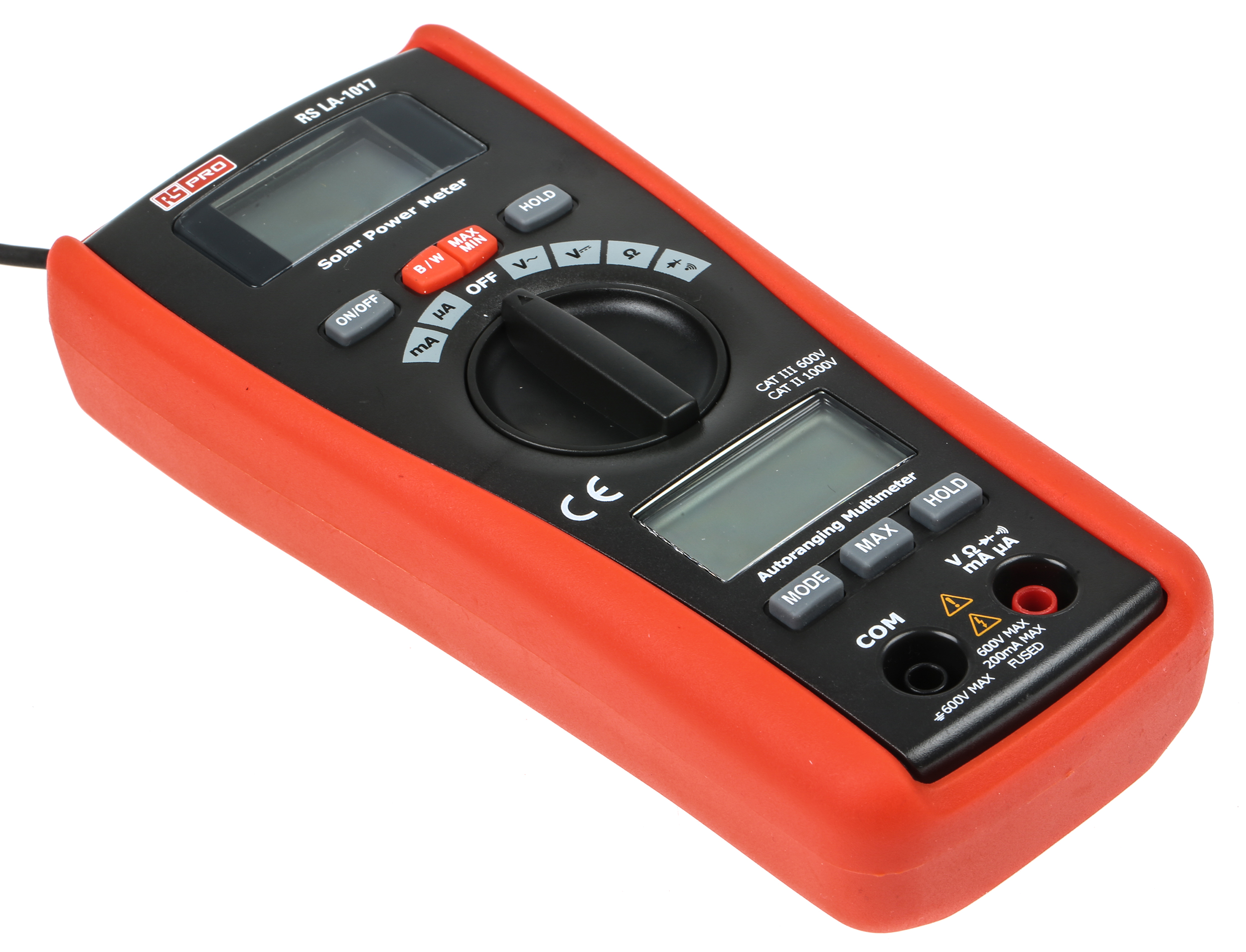 RS PRO Solar Power Meter & Digital Multimeter DT-1307