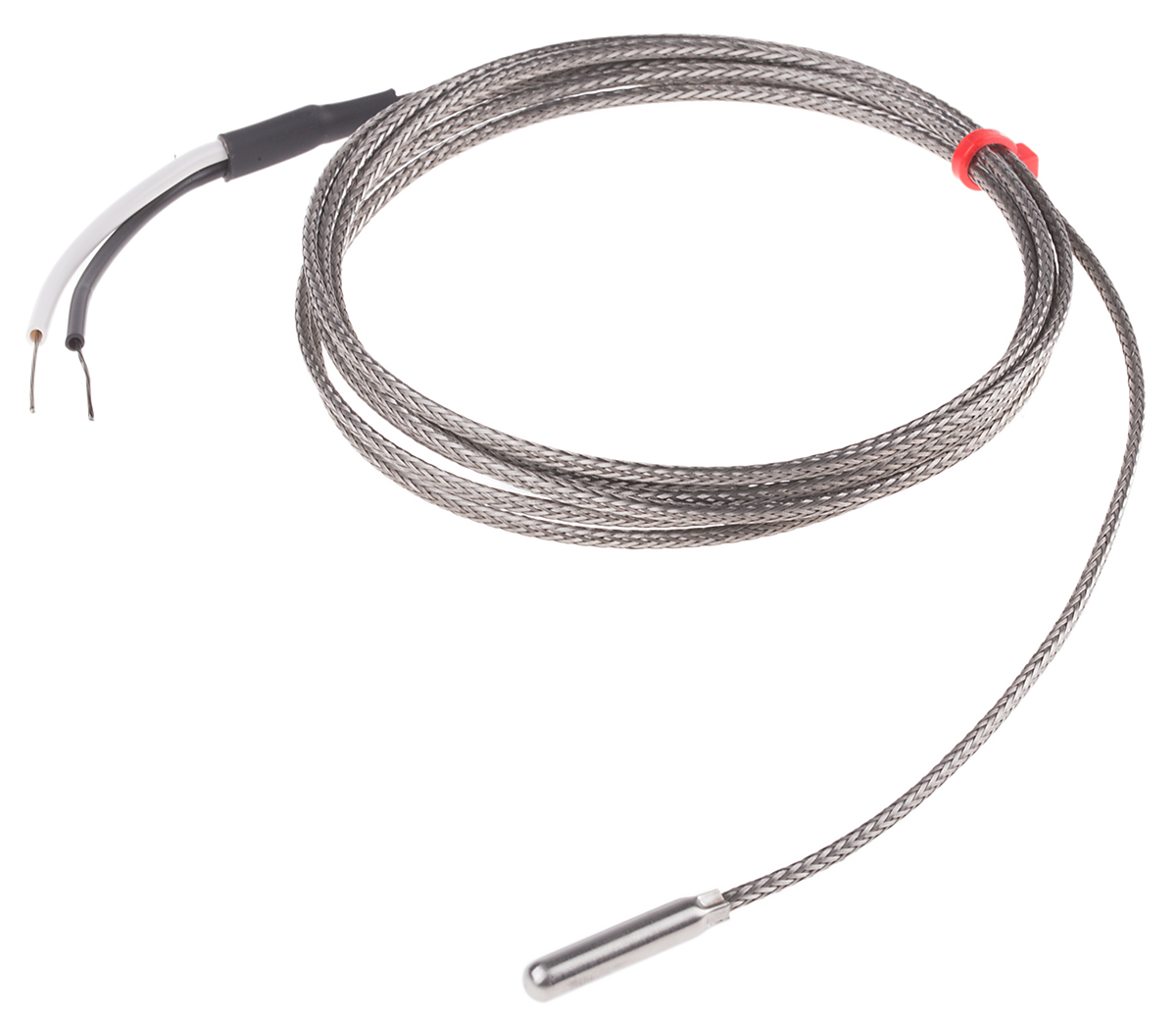 RS PRO Type J Grounded Thermocouple 25mm Length, 4.76mm Diameter → +350°C