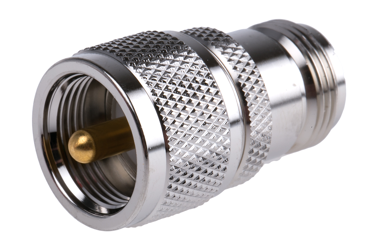 Telegartner Straight RF Adapter UHF Plug to N Socket