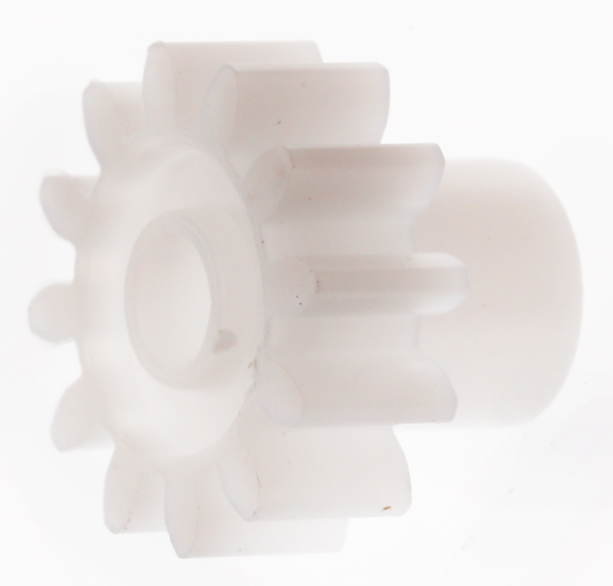 RS PRO POM 12 Teeth Spur Gear, 0.8 Module, 3mm Bore Diam, 9.6mm Pitch Diam, 6mm Hub Diam