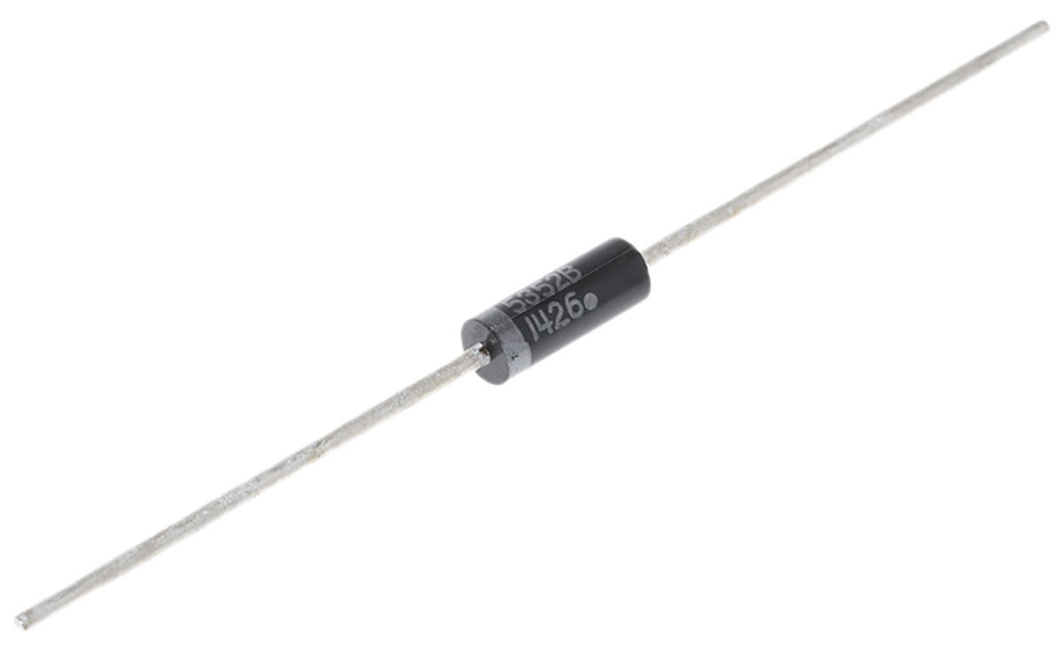 onsemi, 15V Zener Diode 5% 5 W Through Hole 2-Pin