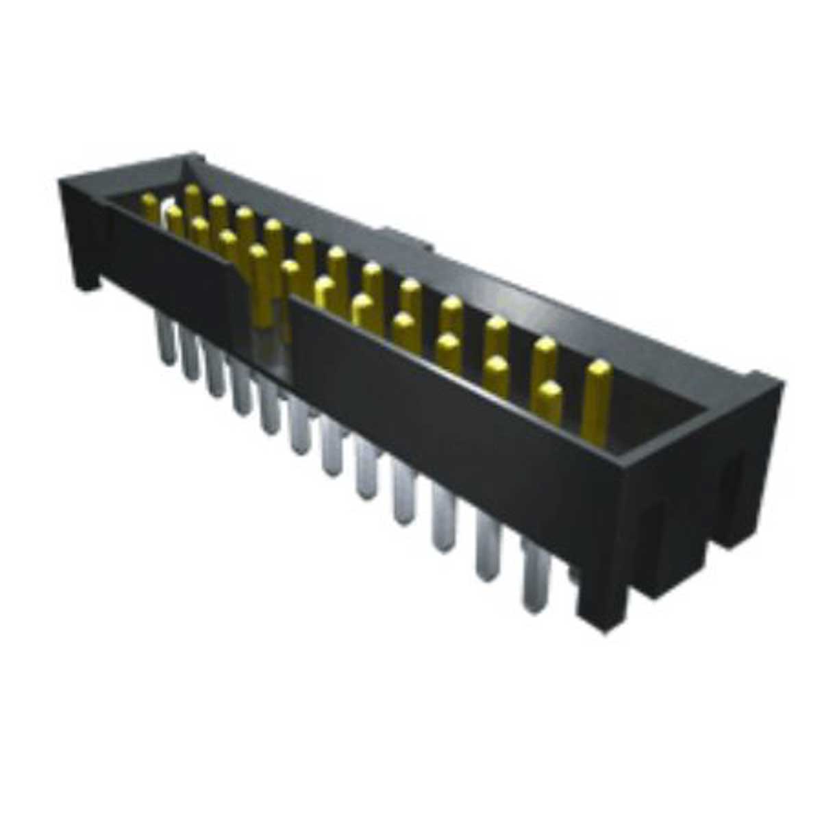 Samtec STMM Series Vertical Through Hole PCB Header, 10 Contact(s), 2 mm Pitch, 2 Row, Shrouded