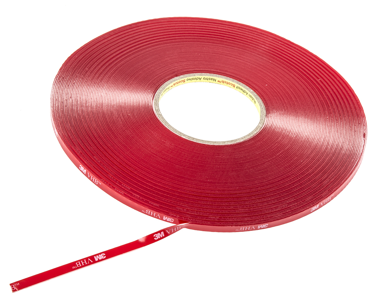 3M 4910F, VHB™ Clear Foam Tape, 6.0mm x 33.0m, 1.0mm Thick