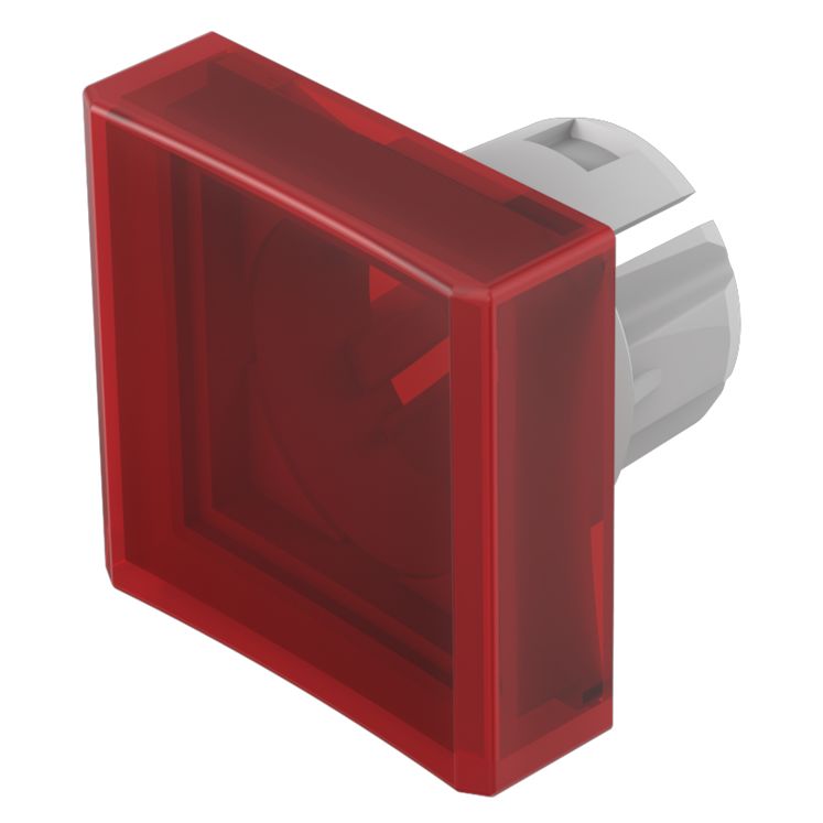 Indicator Lens Square Style, Red, 15.3 Long