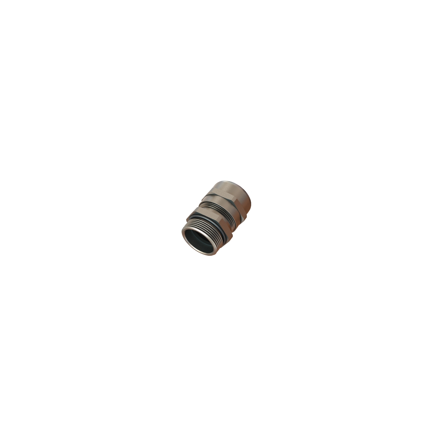 PanelSeT Series Grey Nickel Plated Brass (Body) Cable Gland Kit, M20 Thread, 6mm min., 12mm max., IP68