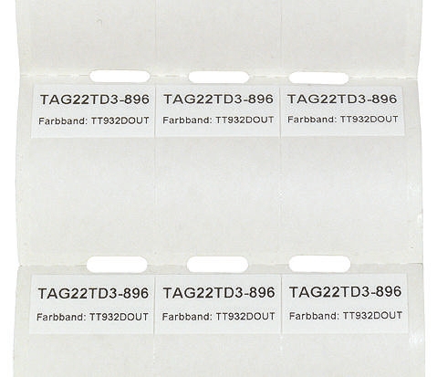 HellermannTyton Helatag Transparent/White Cable Labels, 25.4mm Width, 36.5mm Height, 2500 Qty