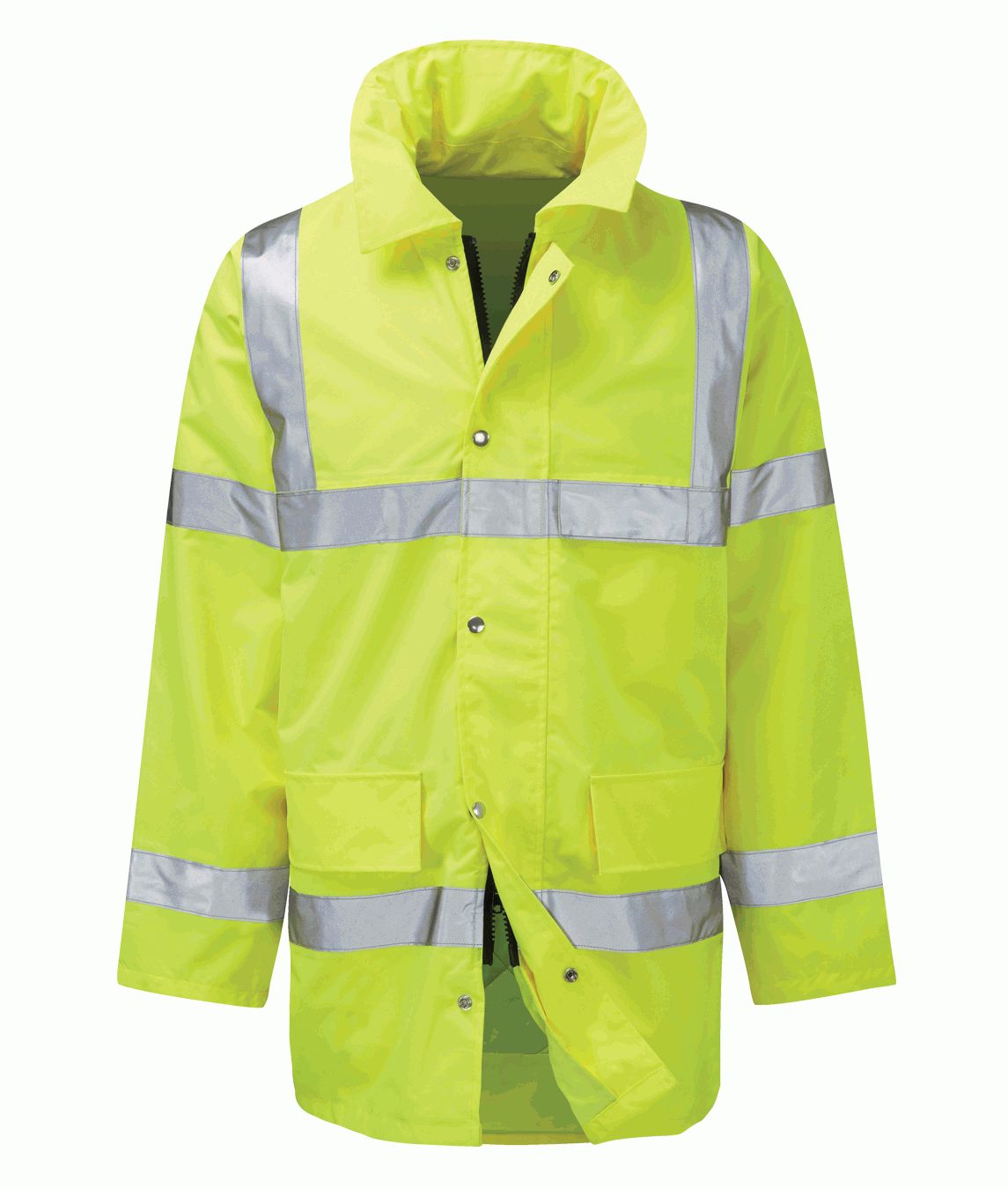 Orbit International Geraint Yellow Unisex Hi Vis Jacket, XL
