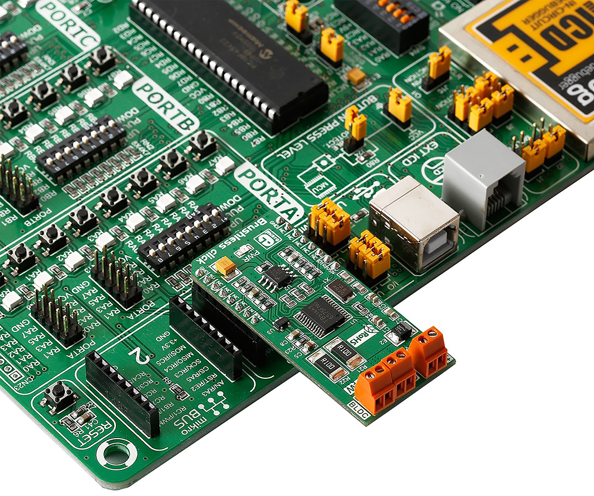 MikroElektronika Brushless Click Motor Controller for TB6575FNG for Small Cooling Fan in Computer, Automotive Industry,