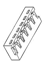 Molex Female Crimp Connector Housing, 2.5mm Pitch, 3 Way, 1 Row Right Angle, Straight