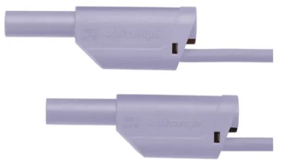 Schutzinger Test lead, 32A, 1kV, Purple, 500mm Lead Length