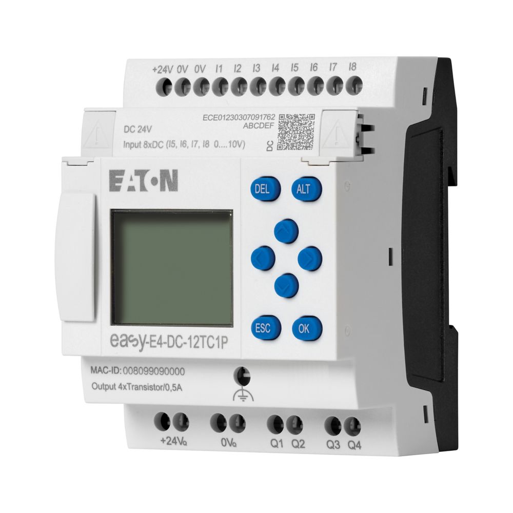 Eaton EasyE4 Series Control Relay, 24 V dc Supply, Relay Output, 4-Input, Analog Input