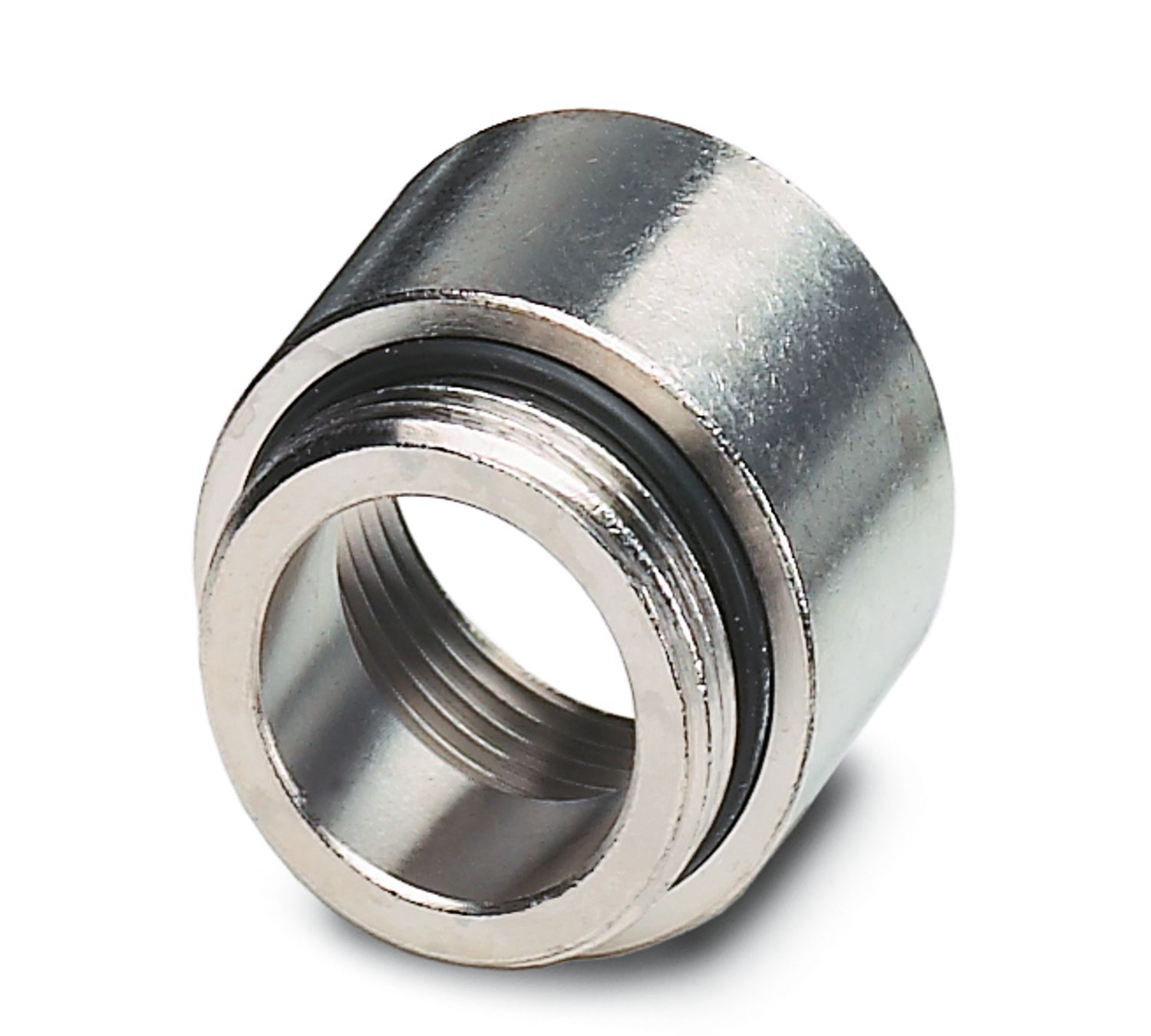 Phoenix Contact Cable Gland Adaptor, M20 Exterior Thread, 1/2 in Interior Thread, Nickel Plated Brass, HC-NPT-1/2-M20