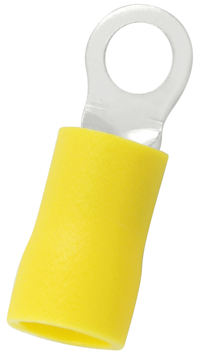 RS PRO Insulated Ring Terminal, 4.3mm Stud Size, 4mm² to 6mm² Wire Size, Yellow