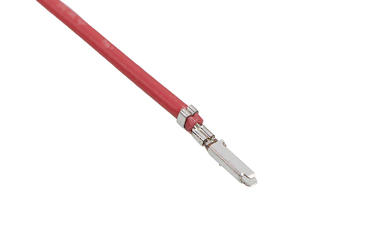 Molex Male CLIK-Mate to Male CLIK-Mate Crimped Wire, 300mm, 0.25mm², Red
