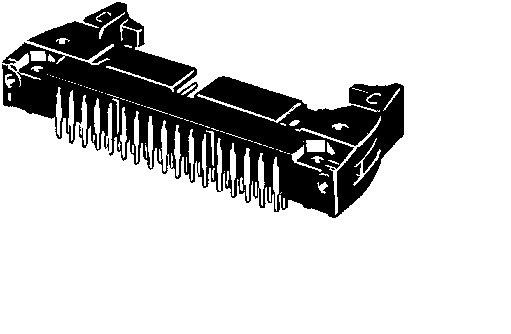 Omron 20-Way Connector Plug for  Through Hole Mount, 2-Row