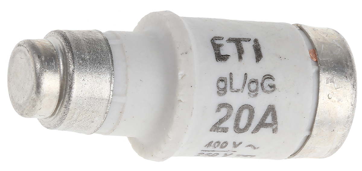 ETI 20A D02 Neozed Fuse, E18 Thread Size, gG, 400V ac
