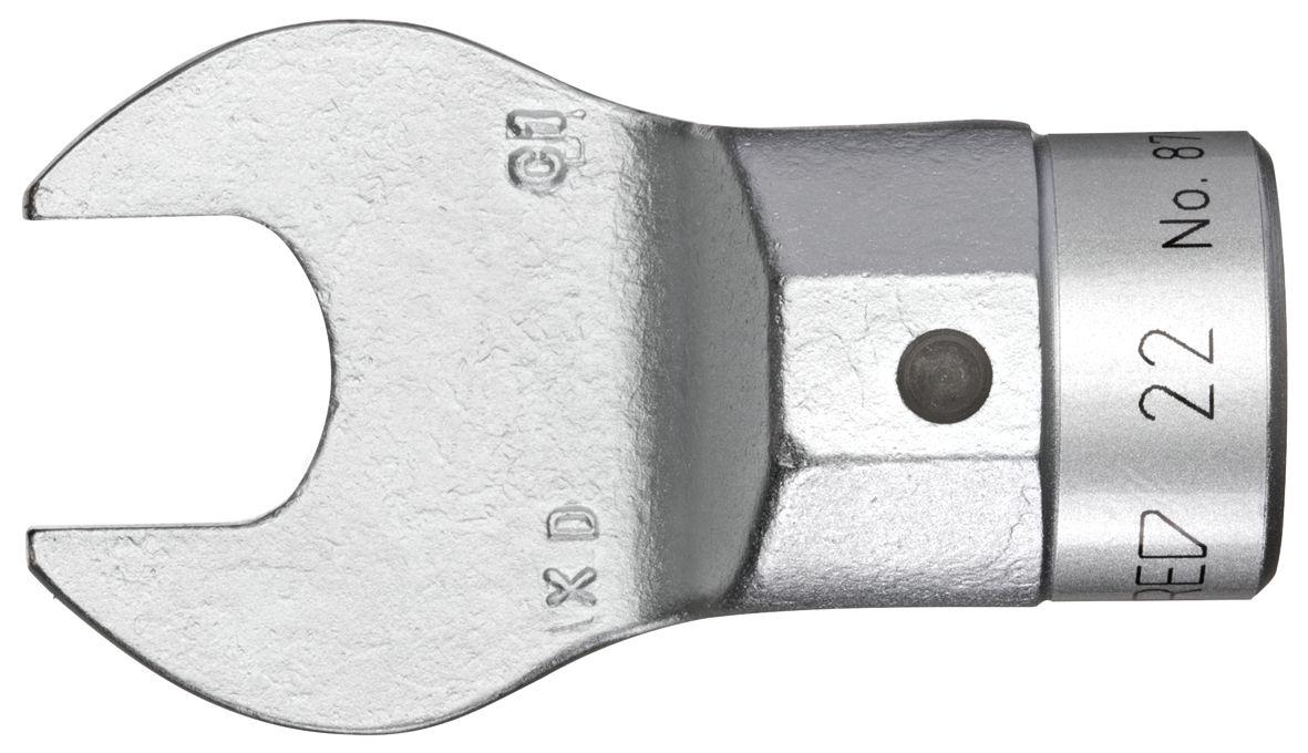 Gedore 8795 Series Square Spanner Head, 30 mm, Chrome Finish