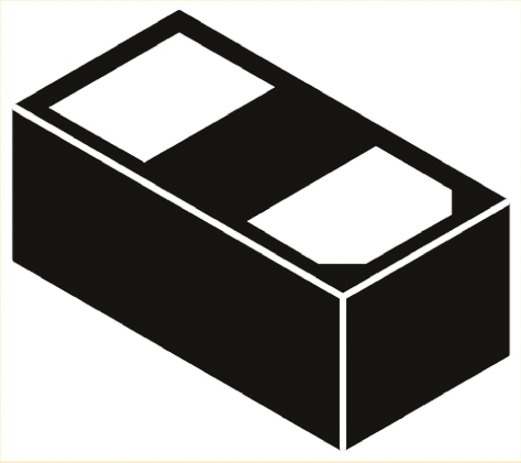 onsemi ESD5484FCT5G, Dual-Element Bi-Directional TVS Diode, 0.3W, 2-Pin WLCSP