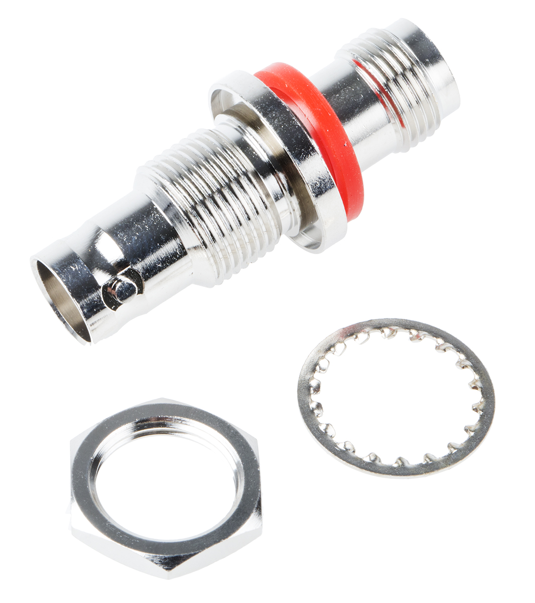 RS PRO Straight 50Ω Coax Adapter BNC Socket to TNC Socket 4GHz