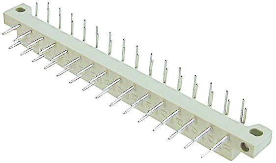 ASSMANN WSW 5mm Pitch 13 Way 2 Row Right Angle Male DIN 41617 Connector, Solder Termination, 2A