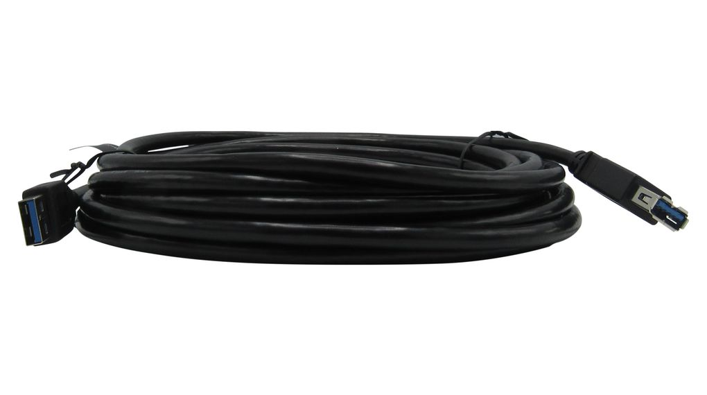 USB 3.0 cable 5m Black M/F