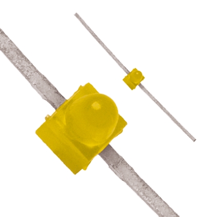 Broadcom2 V Yellow LED Subminiature Through Hole, HLMP-6400