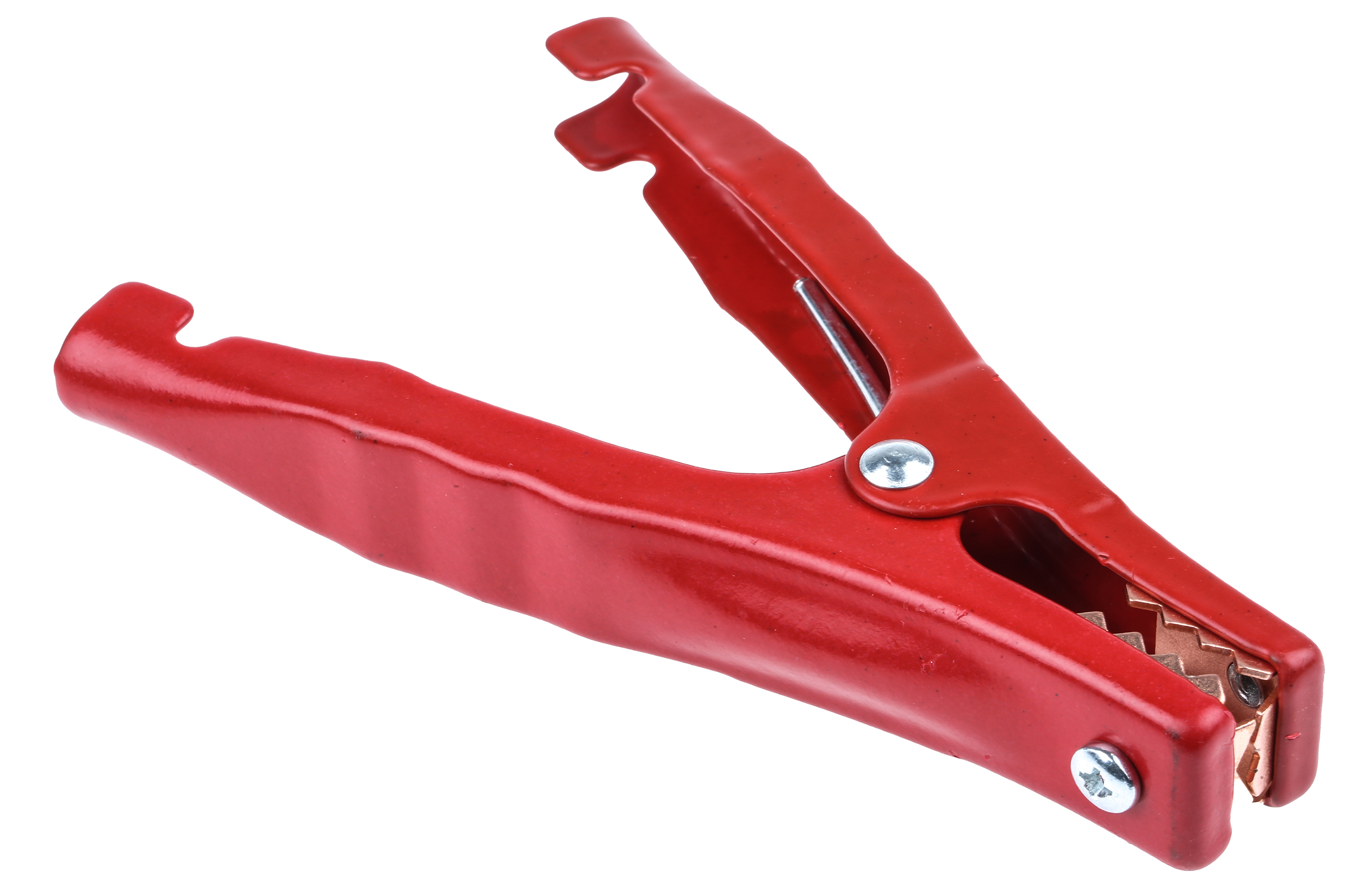 Mueller Electric Crocodile Clip, Copper Contact, 200A, Red