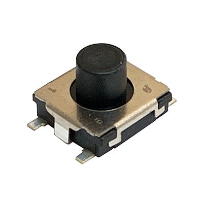 Panasonic Black Push Plate Tactile Switch, SPST 20 mA 2.5mm Surface Mount