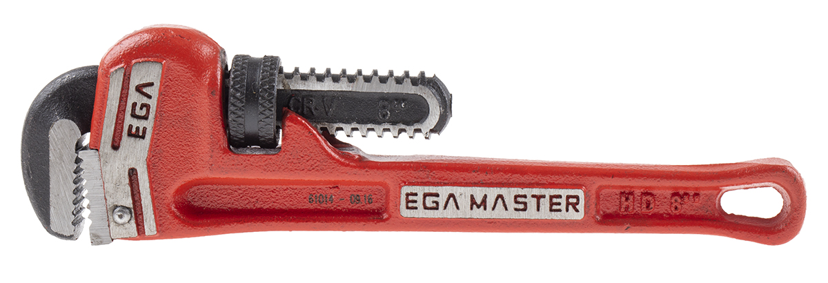 Ega-Master Pipe Wrench, 203.2 mm Overall