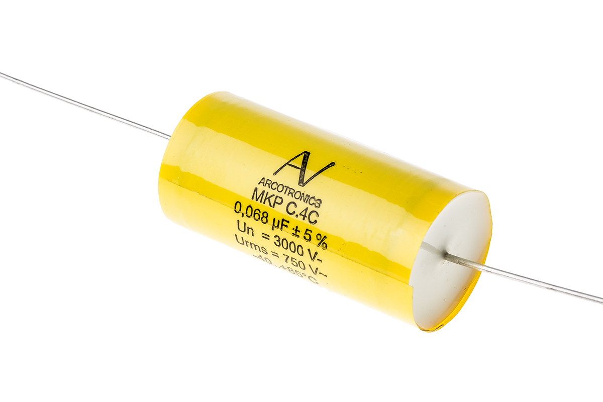 KEMET C4C Metallised Polypropylene Film Capacitor, 3kV dc, ±5%, 68nF, Through Hole