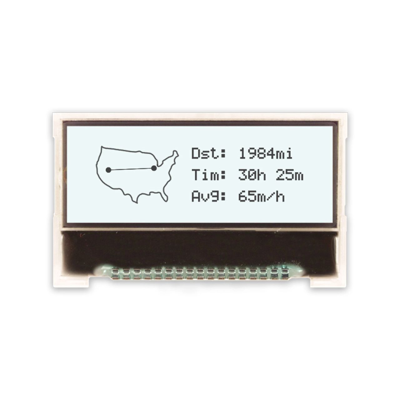 NEWHAVEN DISPLAY INTERNATIONAL NHD-C12832A1Z-FSW-FBW-3V3 NHD Graphic LCD Display, White on White, Transflective