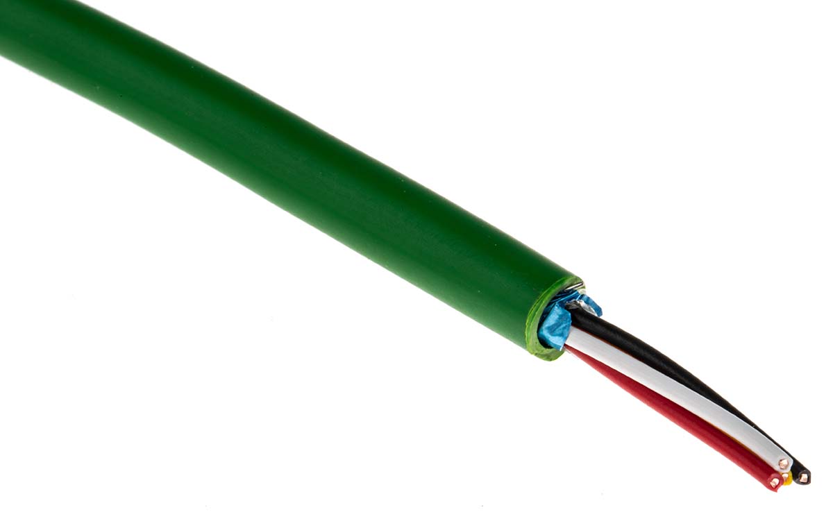 Belden YE00820 Series Multicore Industrial Cable, 4 Cores, 0.5 mm², Screened, 20 AWG, 100m, Screened Shield