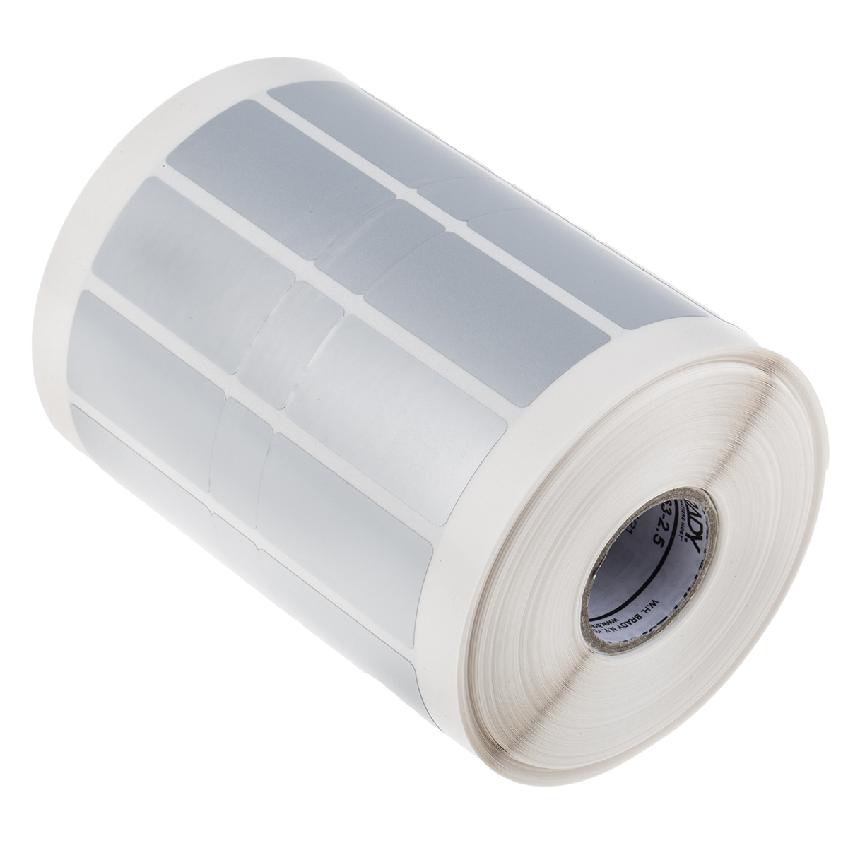 Brady B-7563 Silver Label Roll, 38.10mm Width, 19.05mm Height, 2500Per Roll Qty