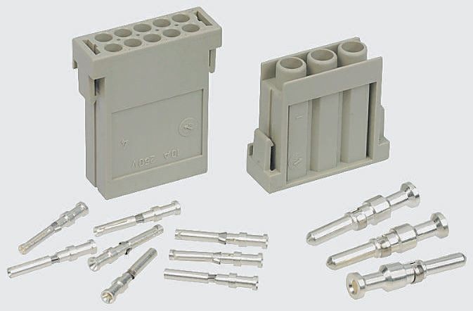 EPIC Heavy Duty Power Connector Insert, 20A, Female, MC Series, 5 Contacts