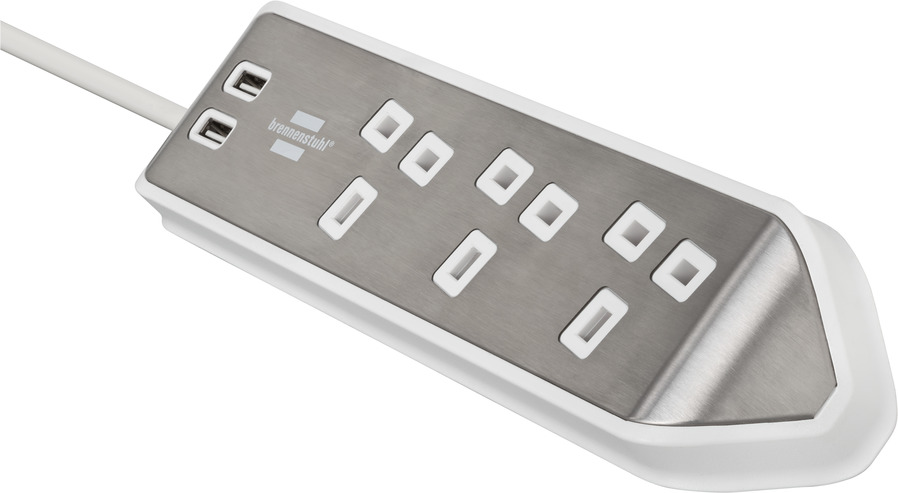 brennenstuhl 2m 4 Socket Type G - British Extension Lead