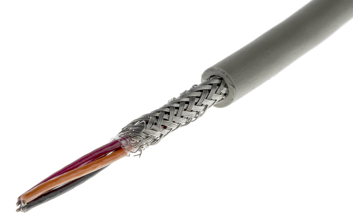 Alpha Wire ProTekt Series Data Cable, 4 Cores, 0.23 mm², Screened, 24 AWG, 50m, Screened Shield