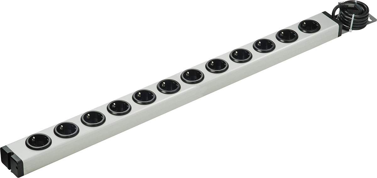 Bodo Ehmann Type F - German Schuko 12 Gang Power Distribution Unit, 1.5m Cable, 16A, 250 V ac