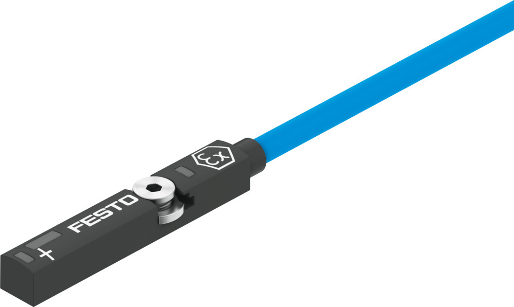Festo Electronic Proximity Sensor Pneumatic Position Detector, IP65, IP68, 18V dc, SDBT-MS, with LED indicator, 579072