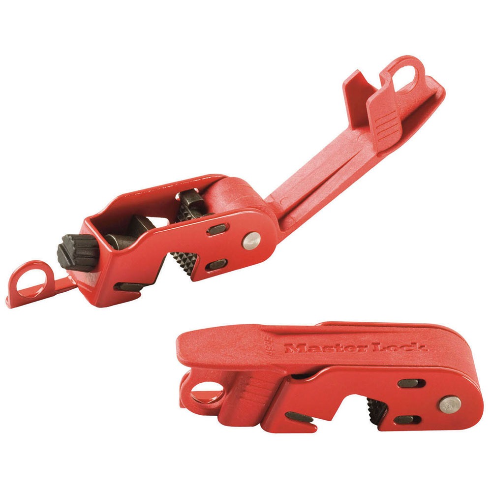 Master Lock Red Powder Coated Steel and Reinforced Polymer Circuit Breaker Lockout