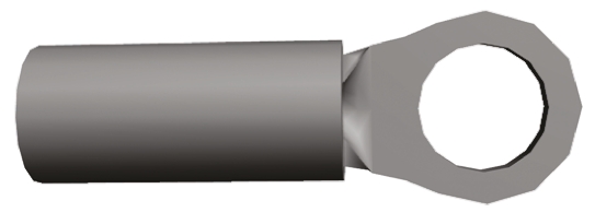 TE Connectivity, DG STRATO-THERM Uninsulated Ring Terminal, M3.5 Stud Size, 0.26mm² to 1.65mm² Wire Size