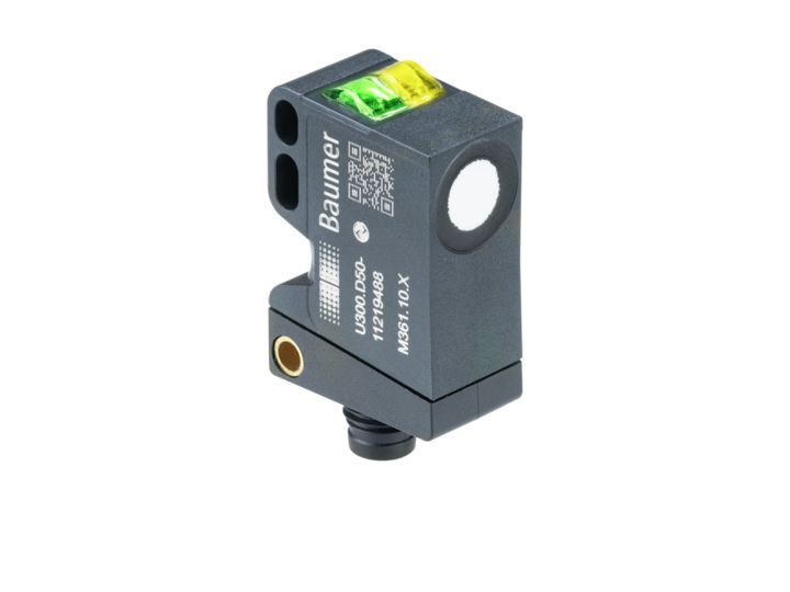 Baumer Proximity Rectangular Ultrasonic Sensor, M8, 0 → 1000 mm Detection, 12 → 30 V dc